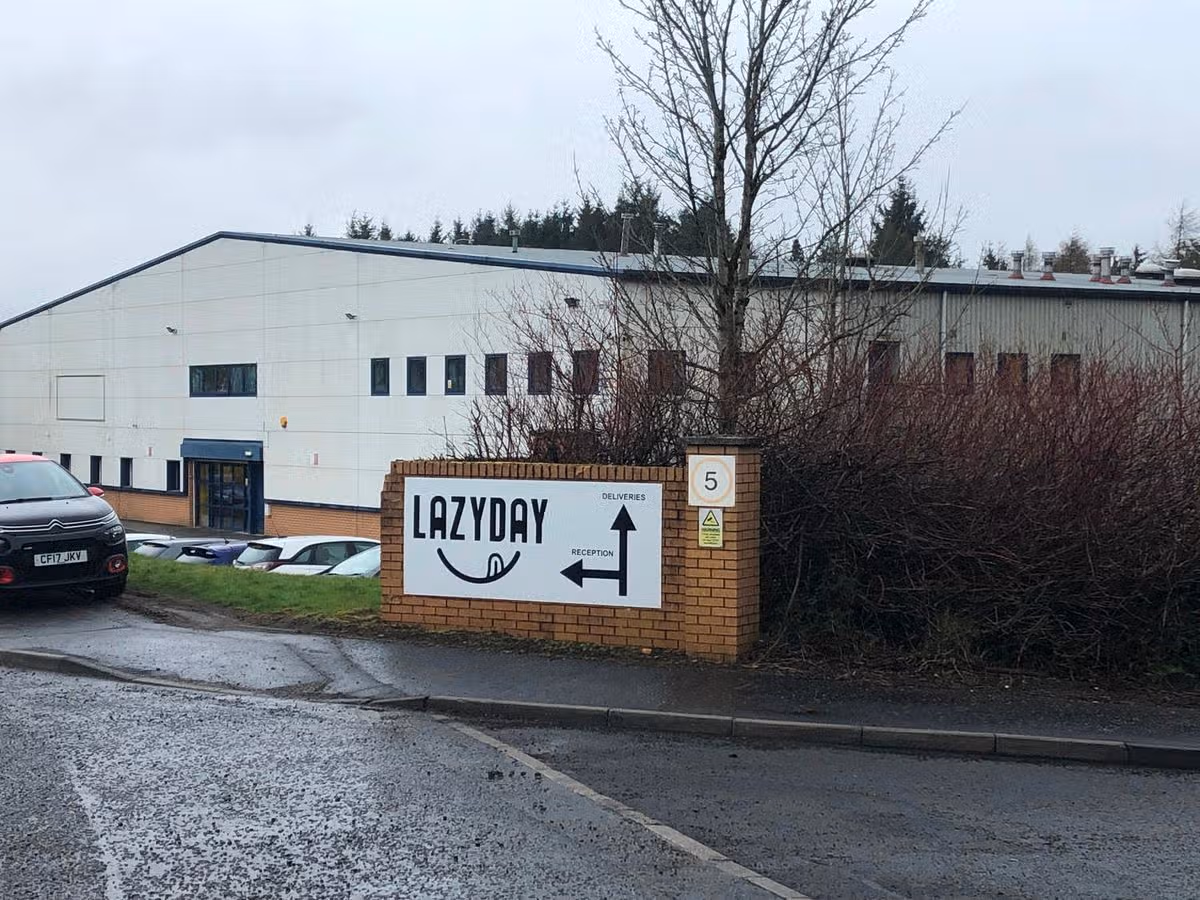 Lazy Day Foods employs around 190 staff at its Harthill site in North Lanarkshire, it is pictured. The business has been acquired by European bakery products manufacturer Baker & Baker