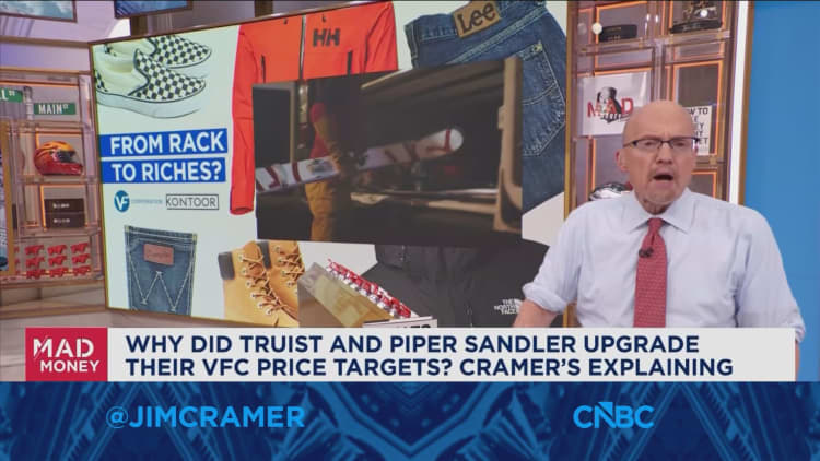 Both VFC and KTB buy, said Jim Cramer in a recent update