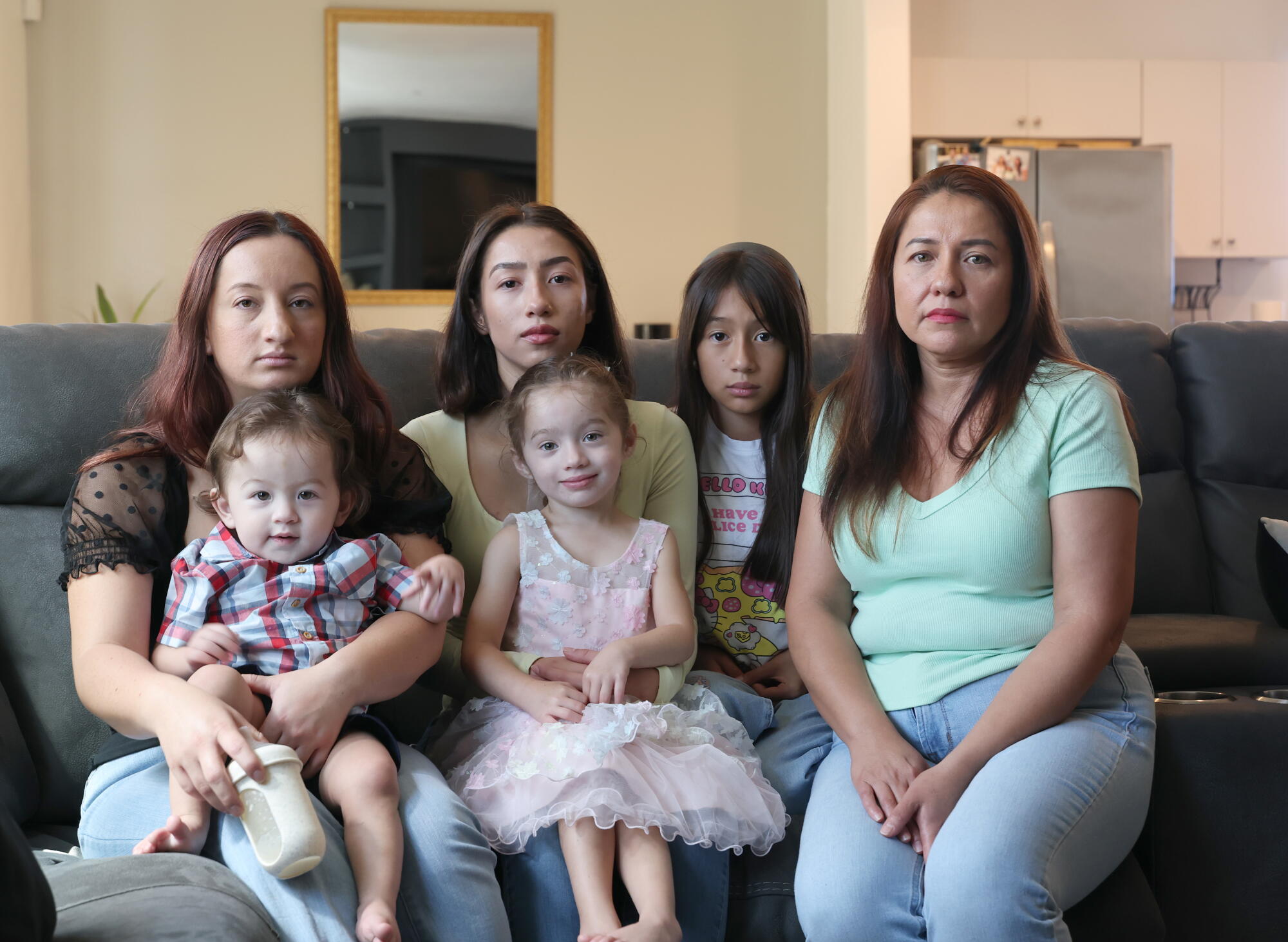 Family at home in Adelanto