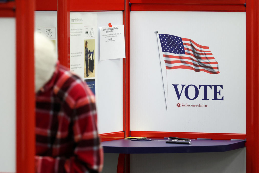Vice President JD Vance Casts His Early Voting Ballot In Midterm Elections In Norwood, Ohio
