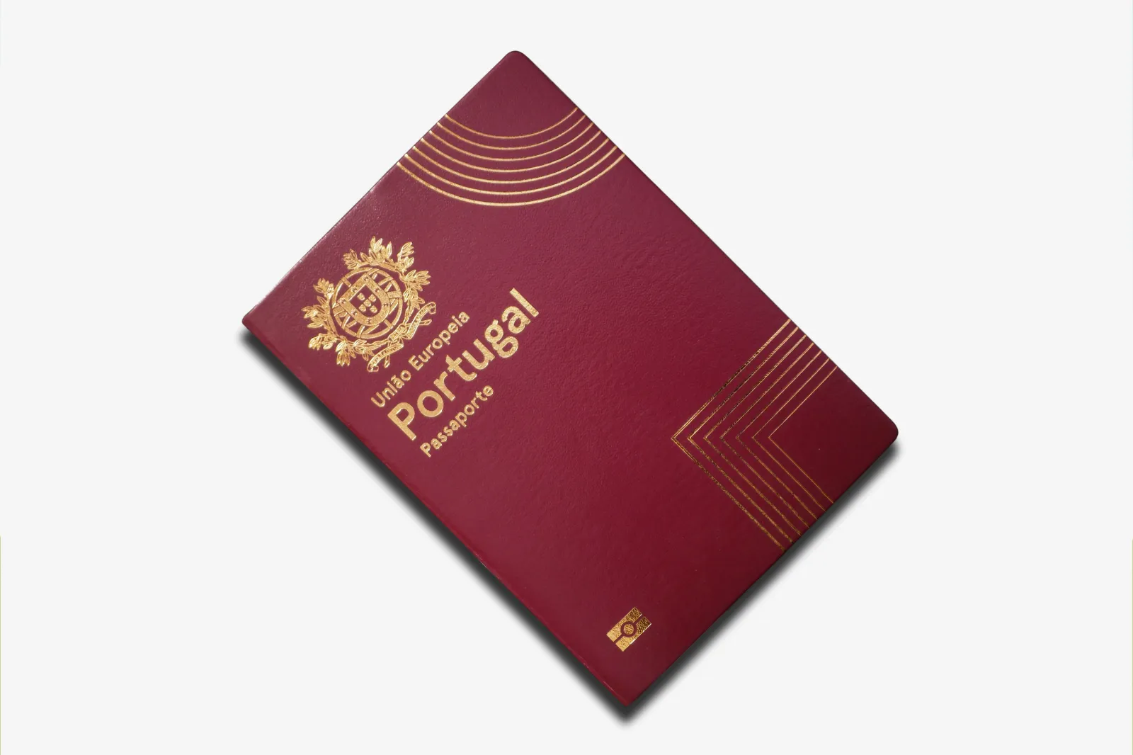A close-up of a Portuguese passport