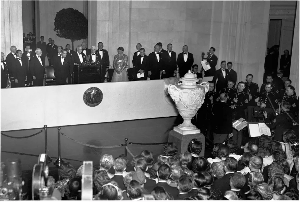 President Franklin Delano Roosevelt dedicates the $15-million National Gallery of Art during a ceremony