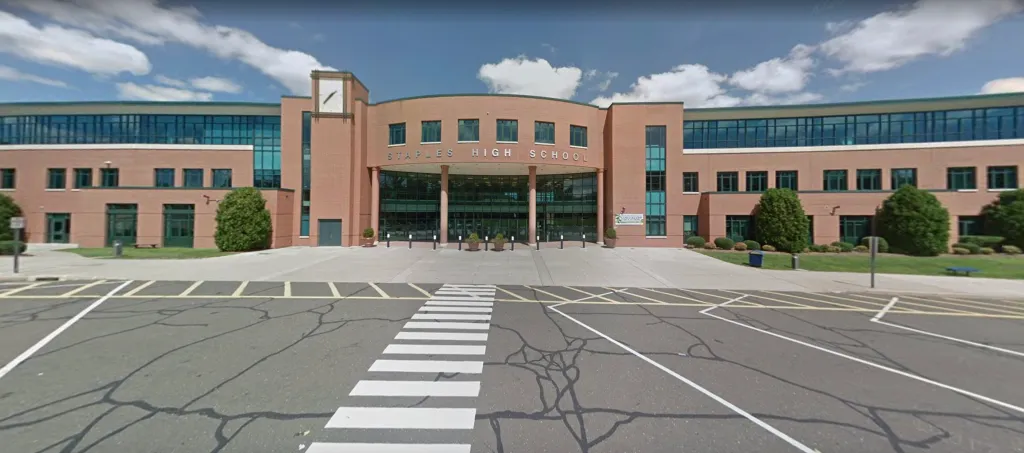 Staples High School is located in Westport, Connecticut.